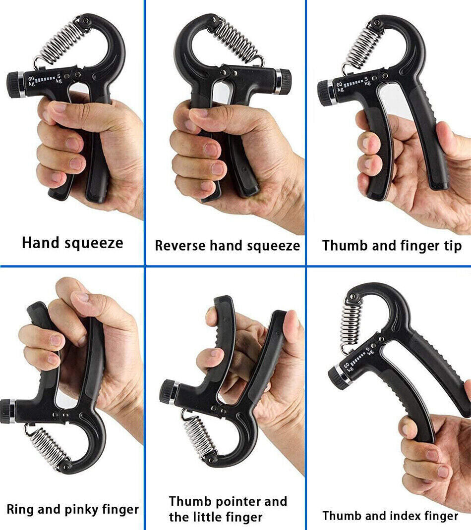 Enhanced Hand Grip Strength Trainer - Adjustable Power Gripper for Fitness Enthusiasts