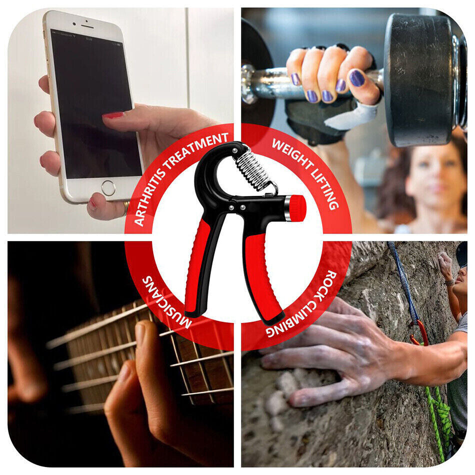 Enhanced Hand Grip Strength Trainer - Adjustable Power Gripper for Fitness Enthusiasts
