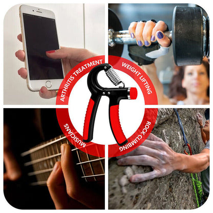 Enhanced Hand Grip Strength Trainer - Adjustable Power Gripper for Fitness Enthusiasts